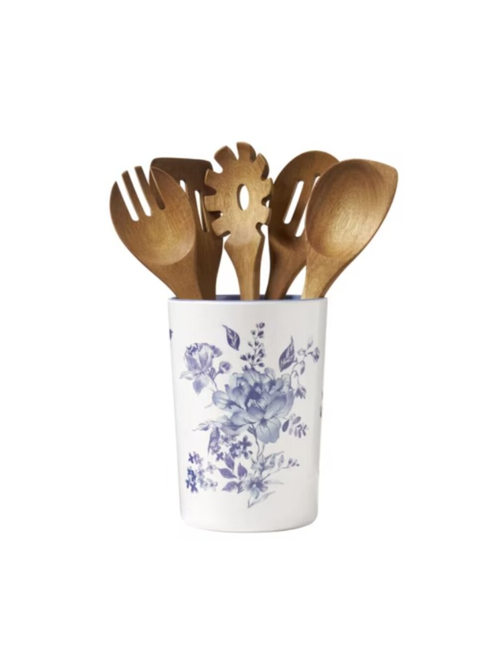 The Woman Pioneer Home Delilah 6-Piece Acacia Wood Bamboo Melamine Crock Set - Picture 7 of 12
